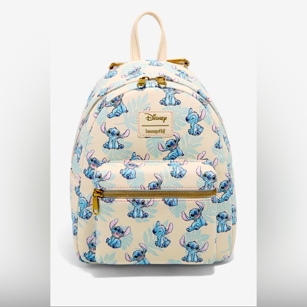 Loungefly Disney Lilo & Stitch Tropical Leaves Mini Backpack